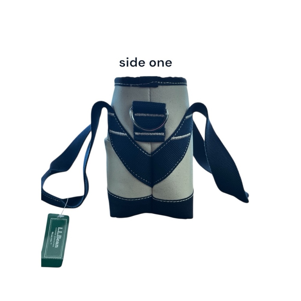 L. L. Bean Boat Bag Lunch Tote Classic Canvas Navy Insulated Contemporary NWT - Picture 3 of 8